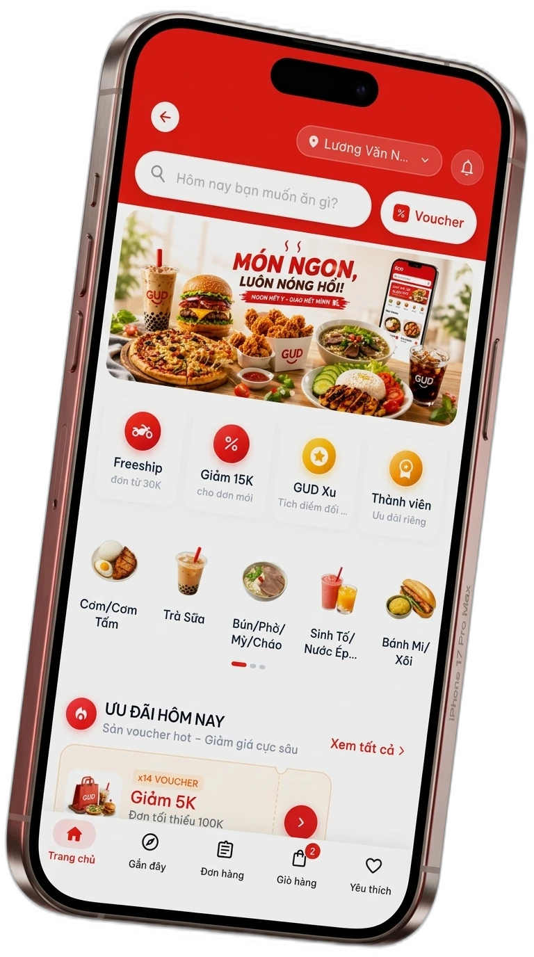 GUD Food App UI